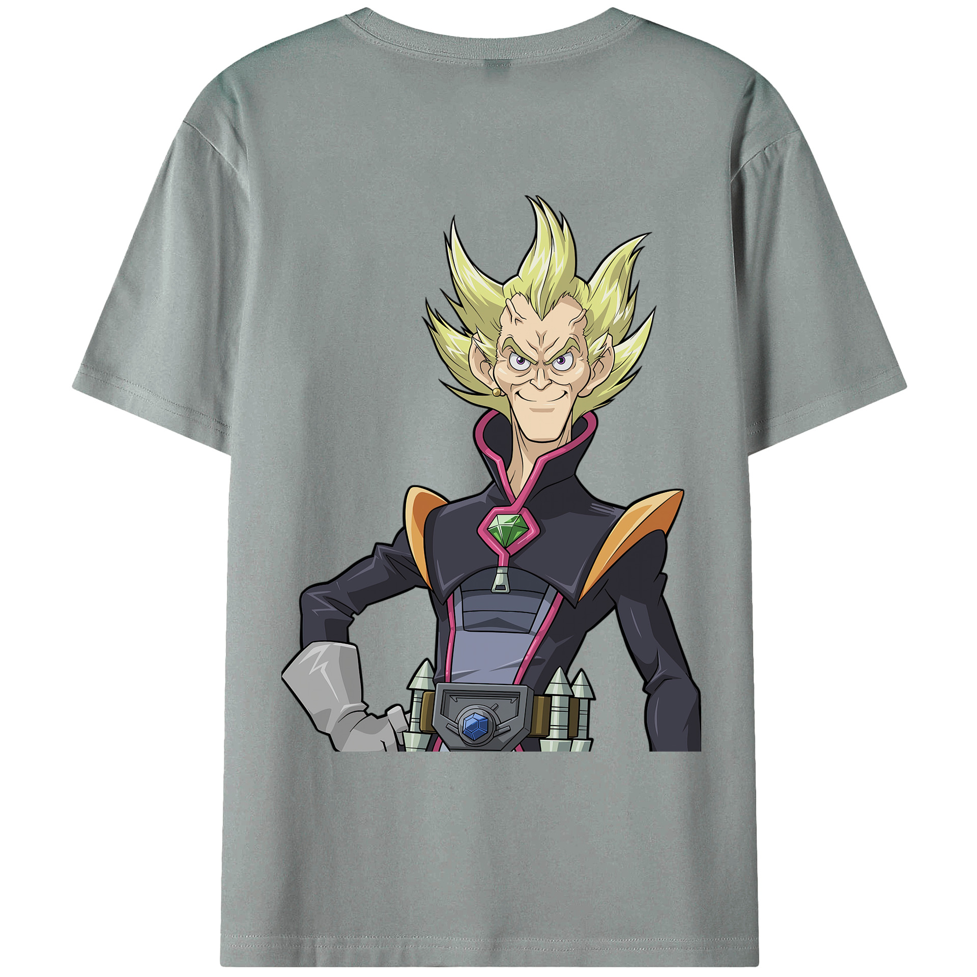 （画像用） 遊☆戯☆王 Yu-Gi-Oh! 綿100％ メンズ半袖Tシャツ（バックプリント） 通気性